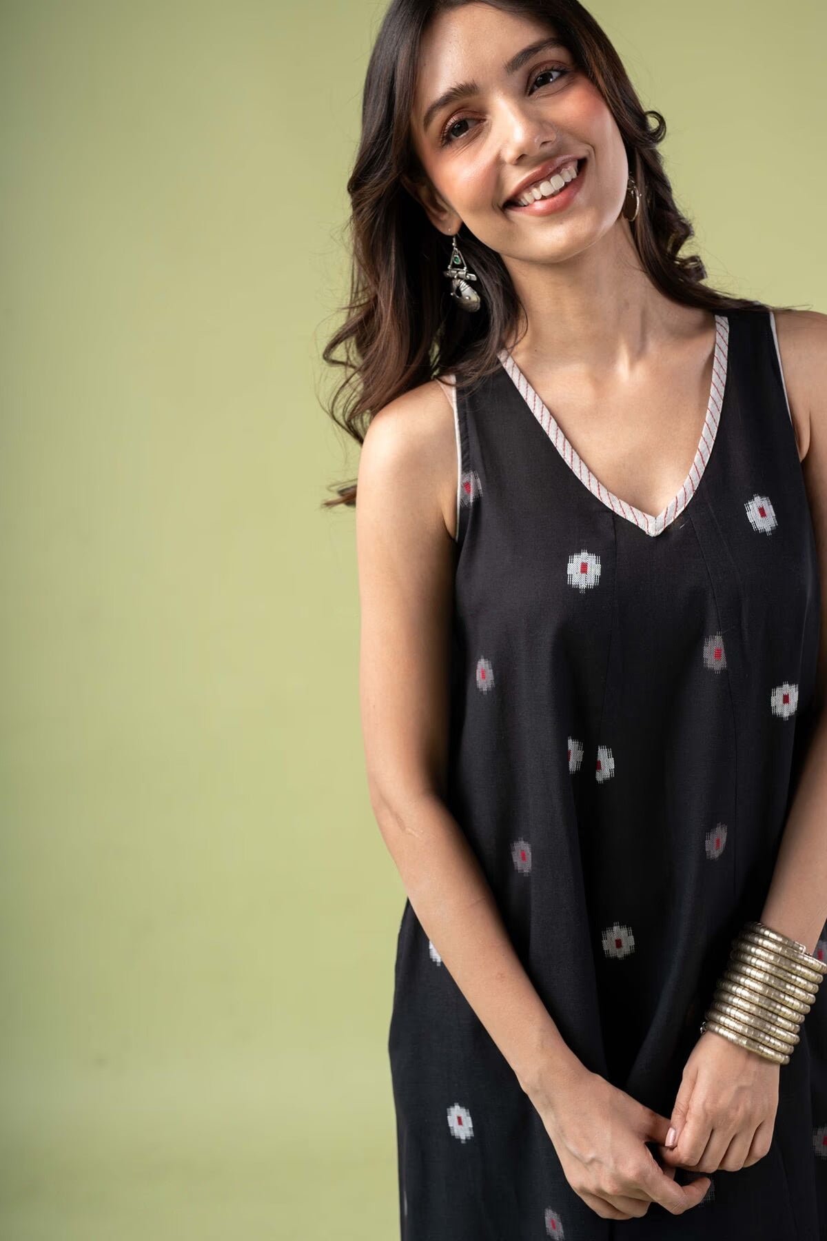 Harini Handloom Cottom Black Dress