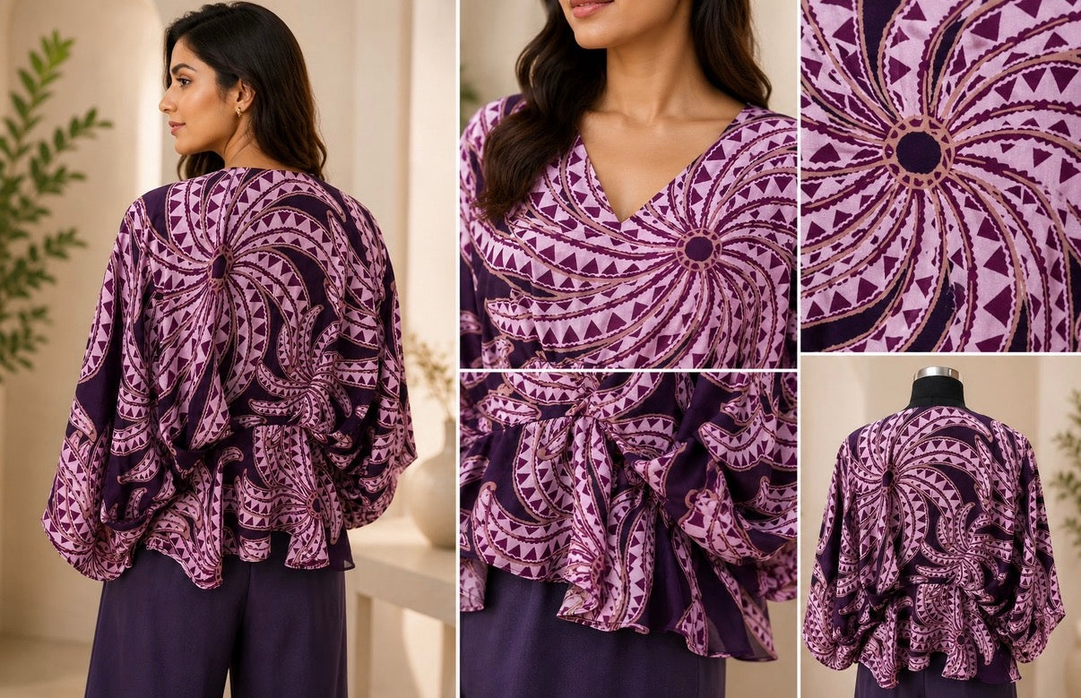 Octo Royal Bloom Purple Co-Ord Set