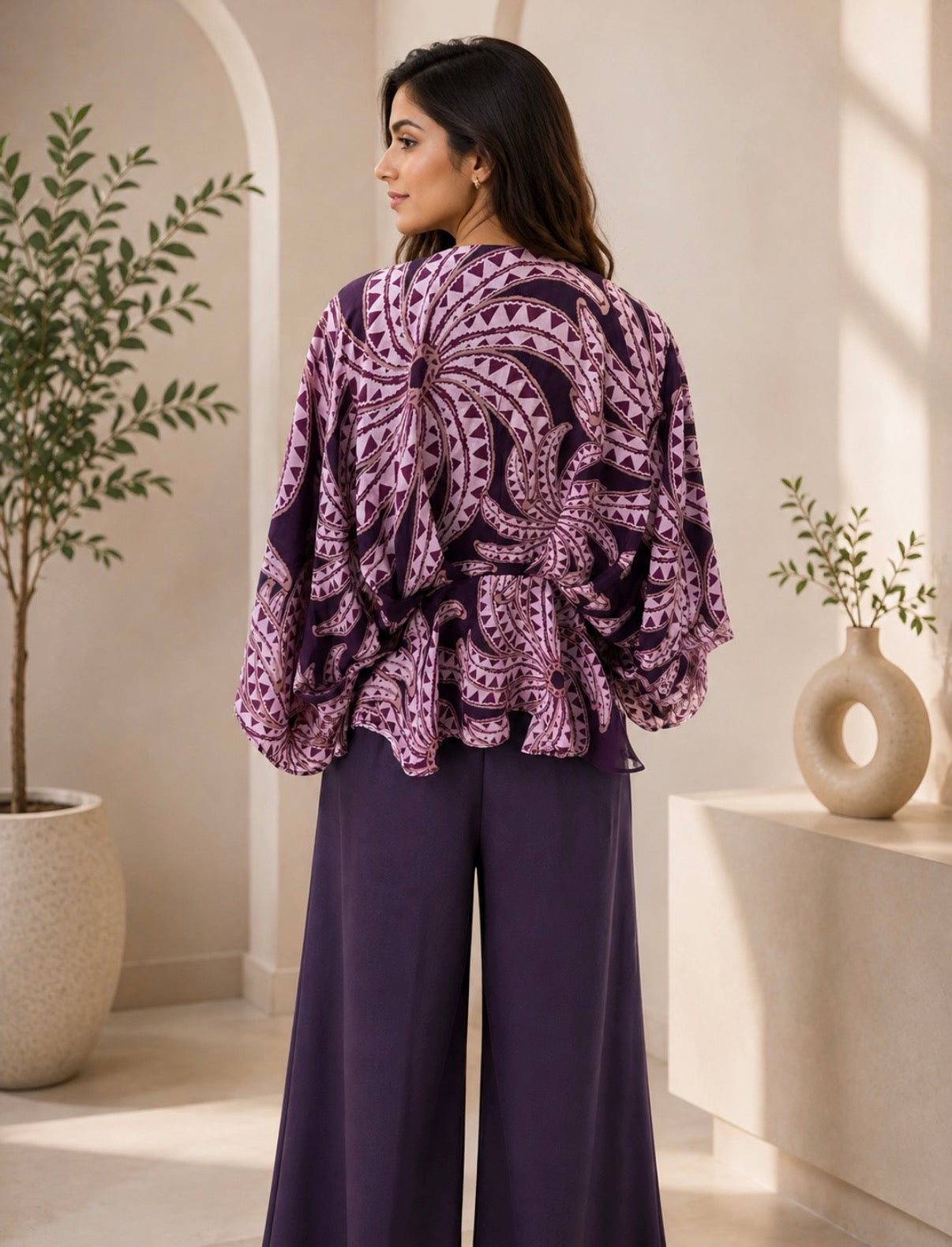 Octo Royal Bloom Purple Co-Ord Set